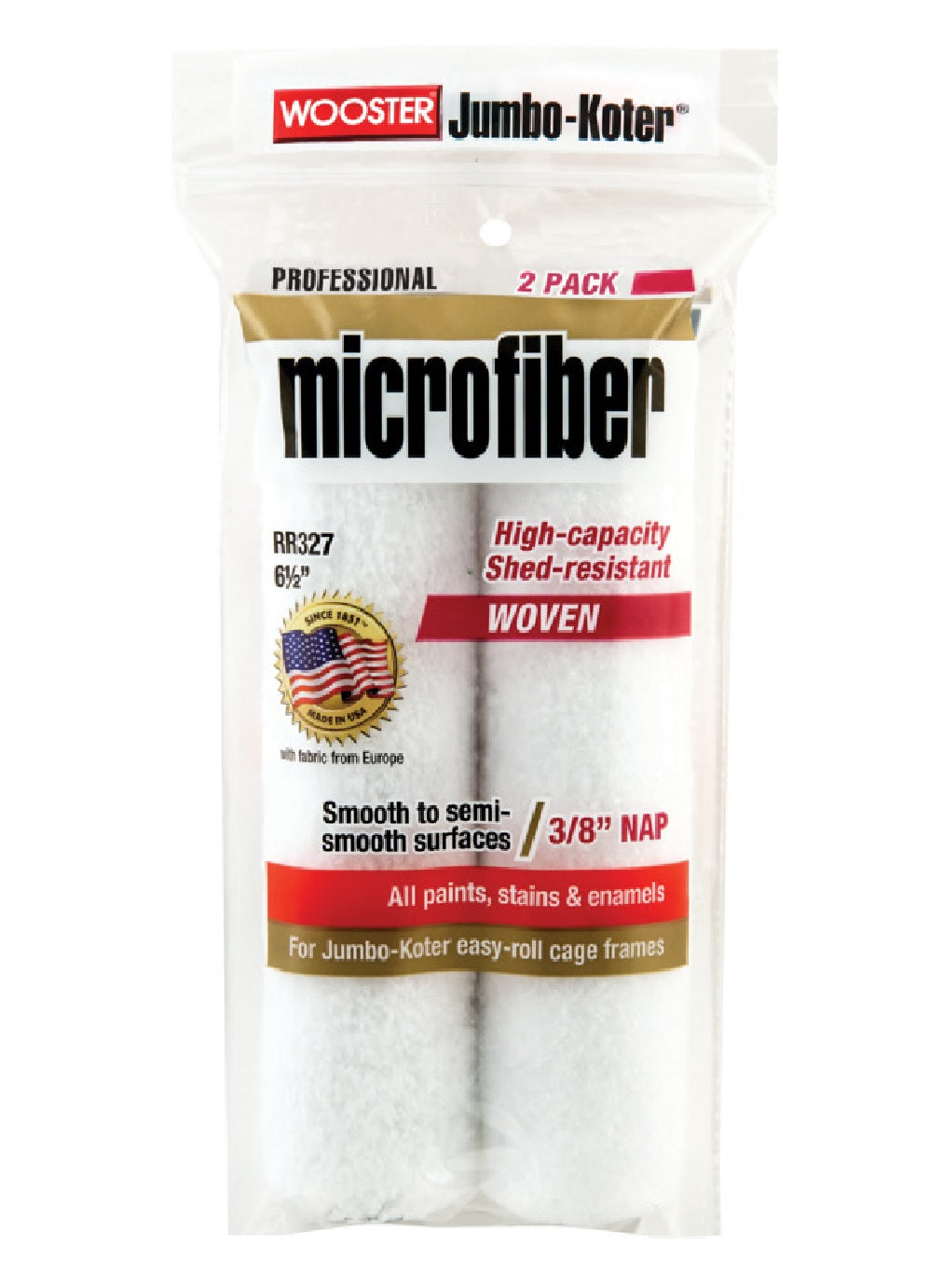 Wooster RR327-6-1/2 Jumbo-Koter Paint Roller Cover, Microfiber