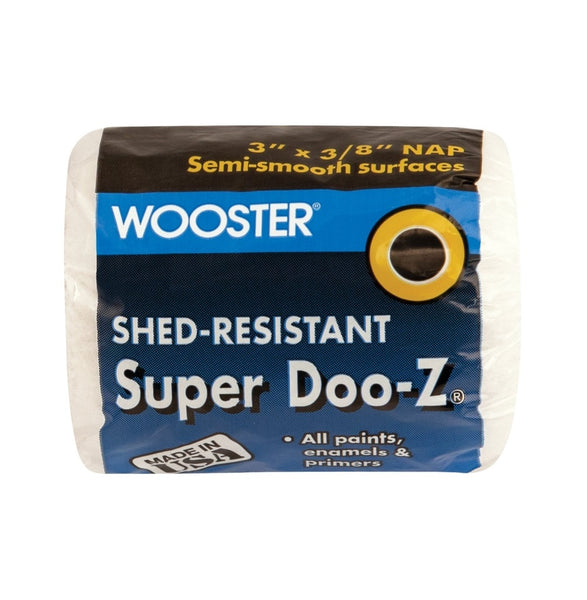 Wooster R205-3 Super Doo-Z Roller Cover, White, 3/8 inch