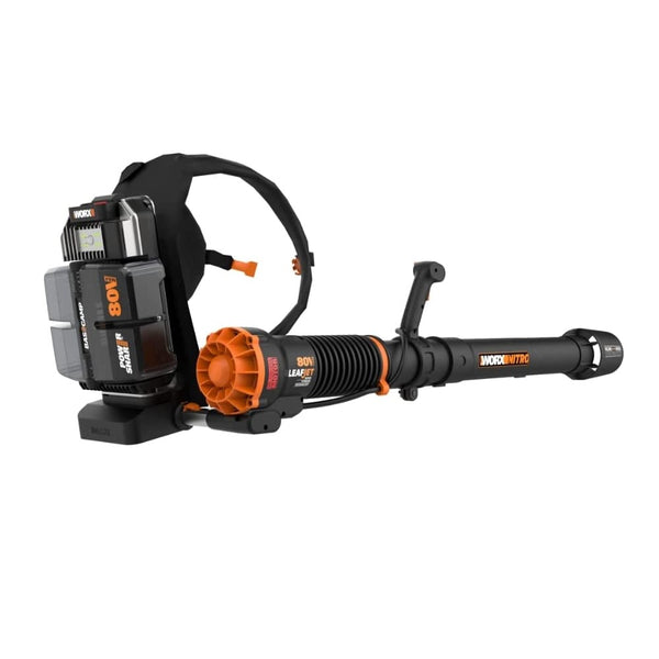 Worx WG572 Nitro Brushless Backpack Leaf Blower, 80 Volt