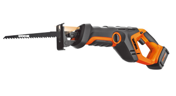 Worx WX508L 20 Volt Reciprocating Saw, Orange