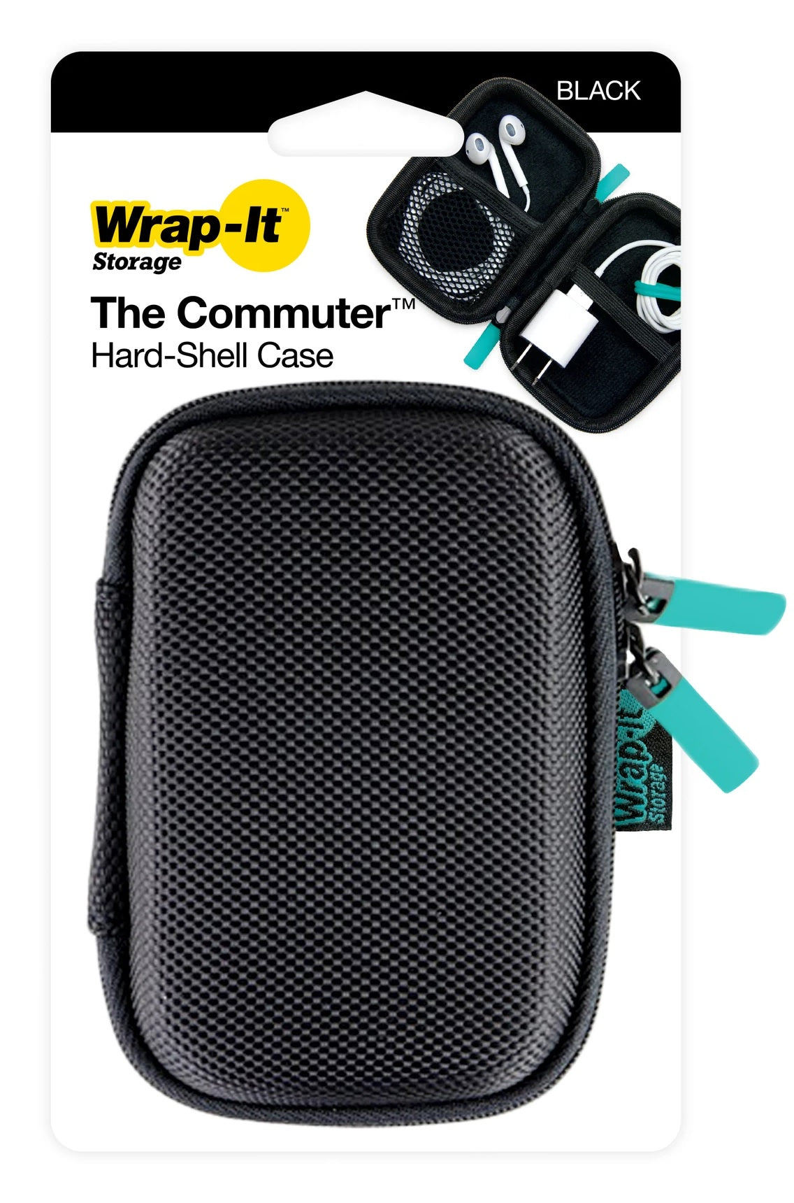Wrap-It 500-HS-B Mobile Storage Hard Shell Storage Case, Black