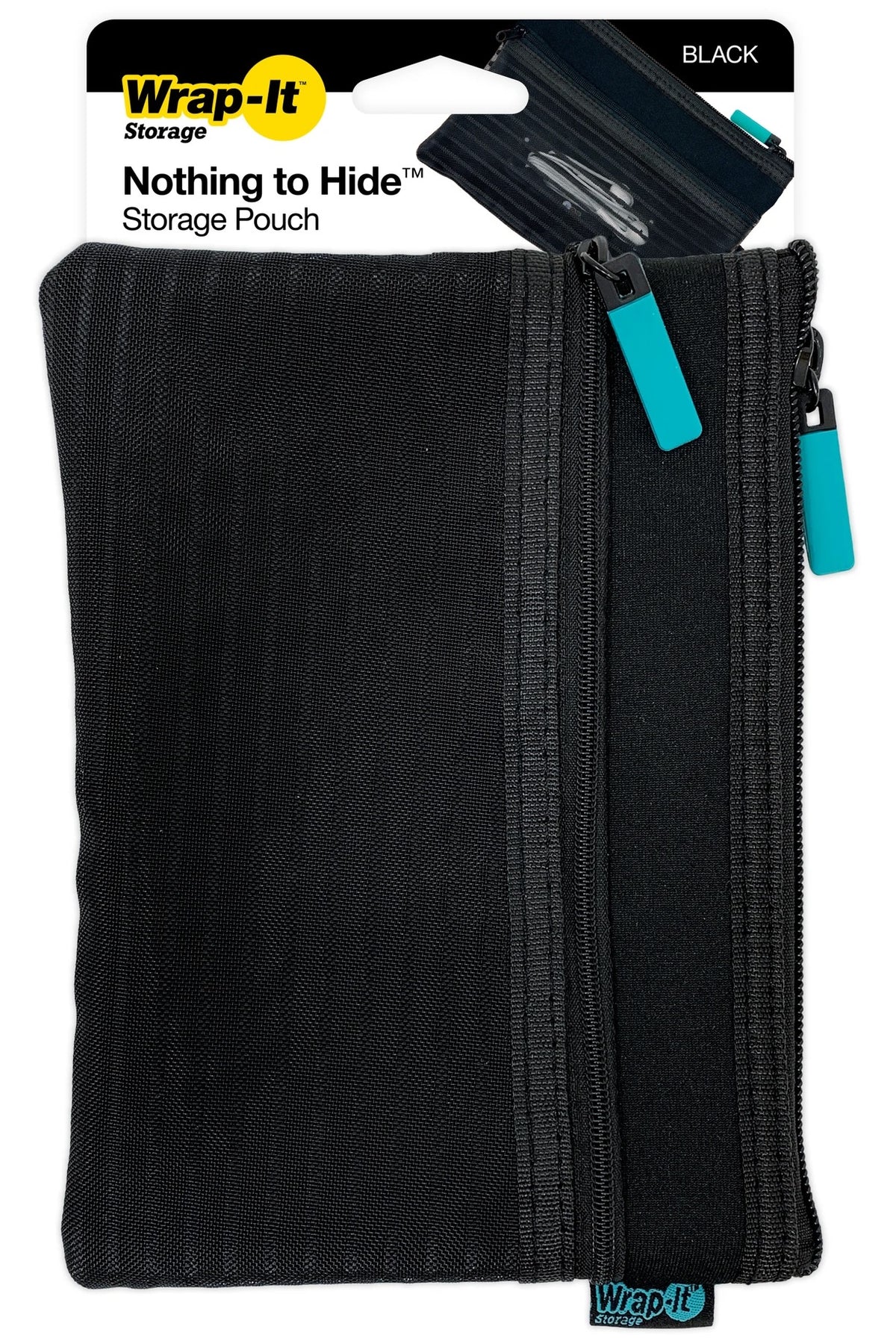Wrap-It 500-MP-B Mobile Storage Pouch, Black