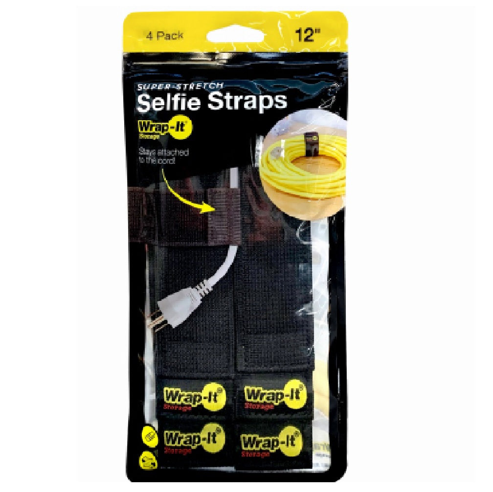 Wrap-It Storage 704-SE-12B Selfie Straps, 12 Inch