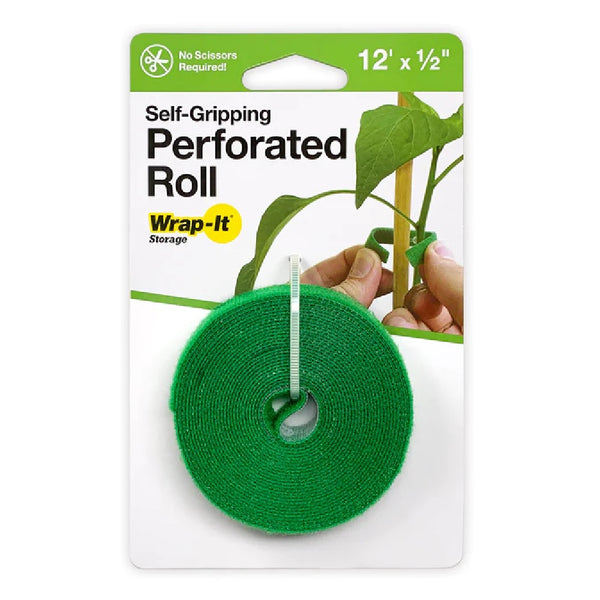 Wrap-It Storage 400-12X50PGN Plant Self-Gripping Perforated Roll, 12 Feet x .50 Inch, Green