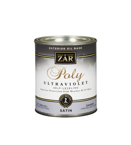 ZAR 34112 Ultra Exterior Oil-Based Satin Polyurethane, 1 Qt
