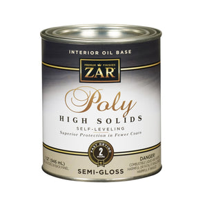 ZAR® 34712 Classic High Solid Polyurethane, Semi-Gloss Sheen, 1 Qt