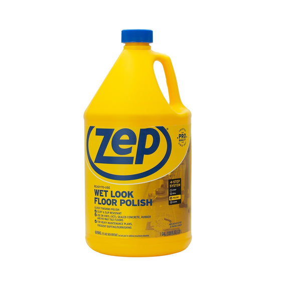 Zep Commercial ZUWLFF128 Wet-Look Floor Polish, 1-Gallon