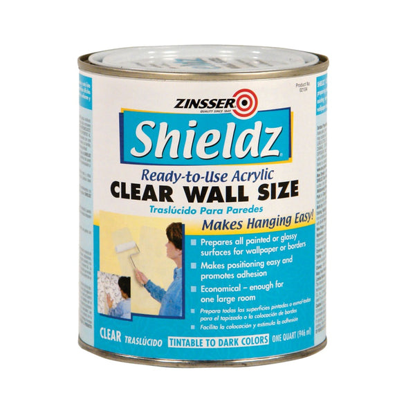 Zinsser 02104 Shieldz Clear Wall Size Primer, 1 Quart