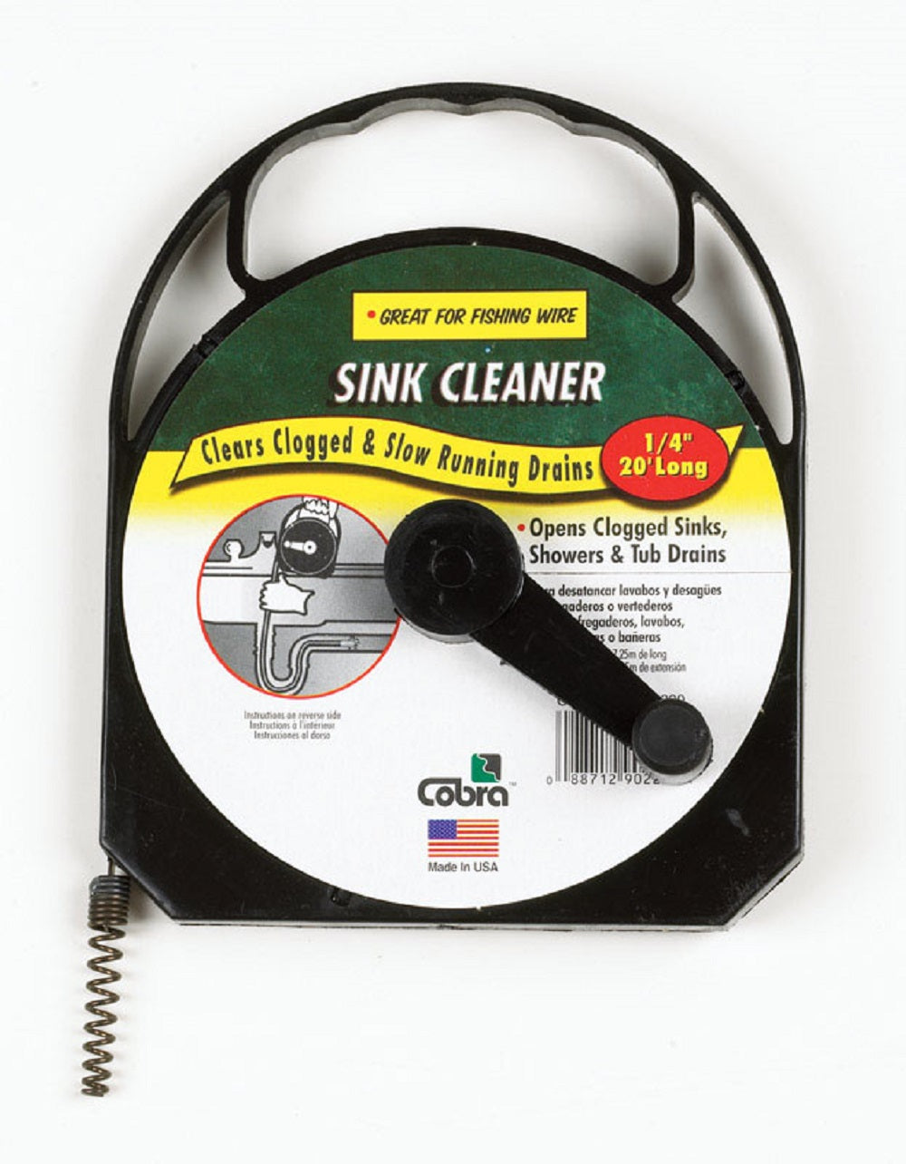 Zip It 90220 Sink Cleaner, 1/4 inch x 20 feet