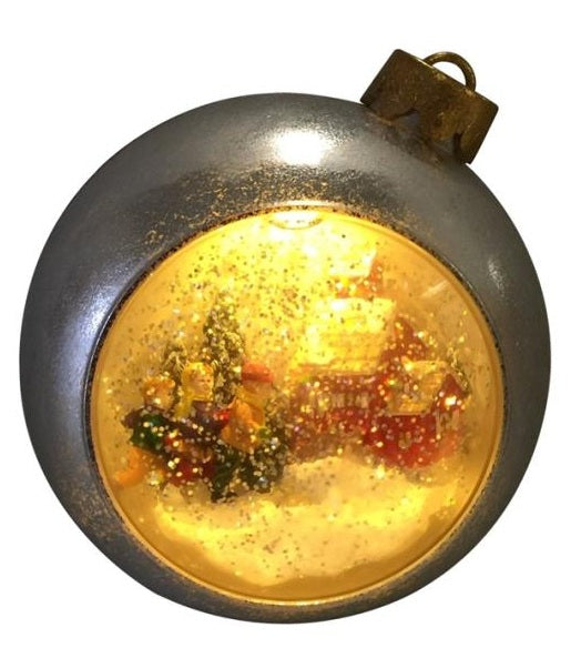 Santas Forest 21223 LED Christmas Ornament With Music, Acrylic, 7" H