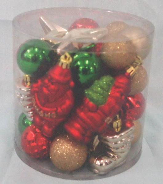 Holiday Basix C-122502 Christmas Ornament, 35-Piece, Assorted