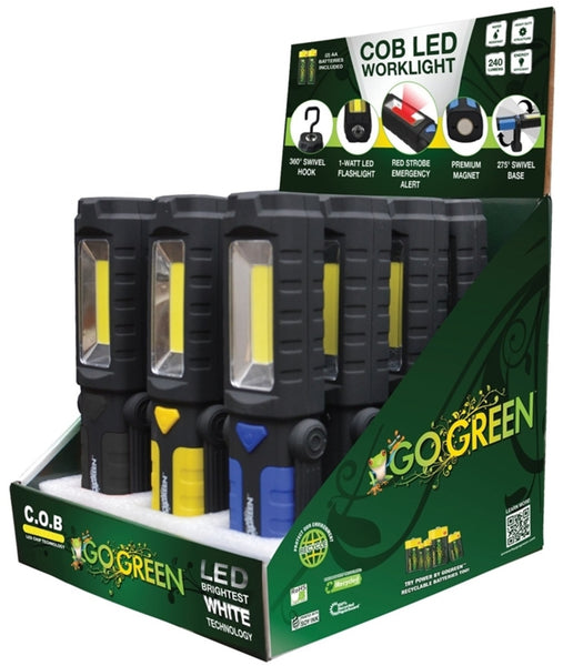 Go Green GG-113-WLDISP COB LED Worklight, 240 Lumens