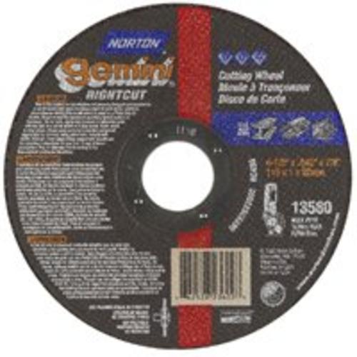 Norton 66252823602 Gemini Aluminum Oxide Metal Wheel, 4-1/2" x .045" x 7/8"