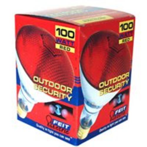 Feit Electric  100PAR/R/1 Par38 Incandescent Floodlight 100W Red