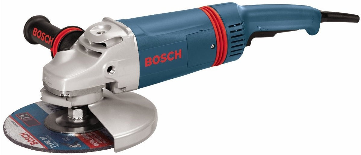 Bosch 1873-8 Large Angle Grinder With Rat Tail Handle, 15 Amp
