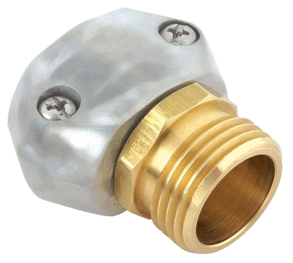 Gilmour 01MZ Zinc Male Hose Mender, Fits 5/8" x 3/4" Hose