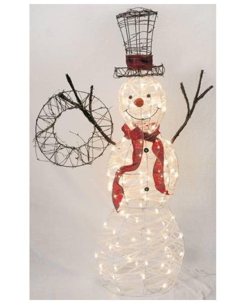 Holiday Basix 19105 Christmas 3D Pre Lit Frosty Snowman, 42" H