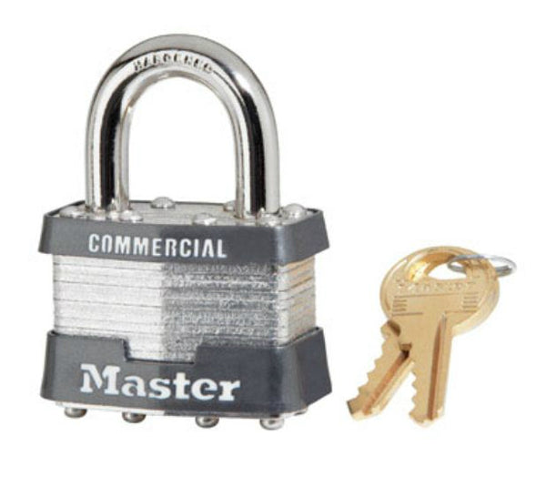 Master Lock 1KA 2043 Laminated Steel Padlock, 1-3/4"