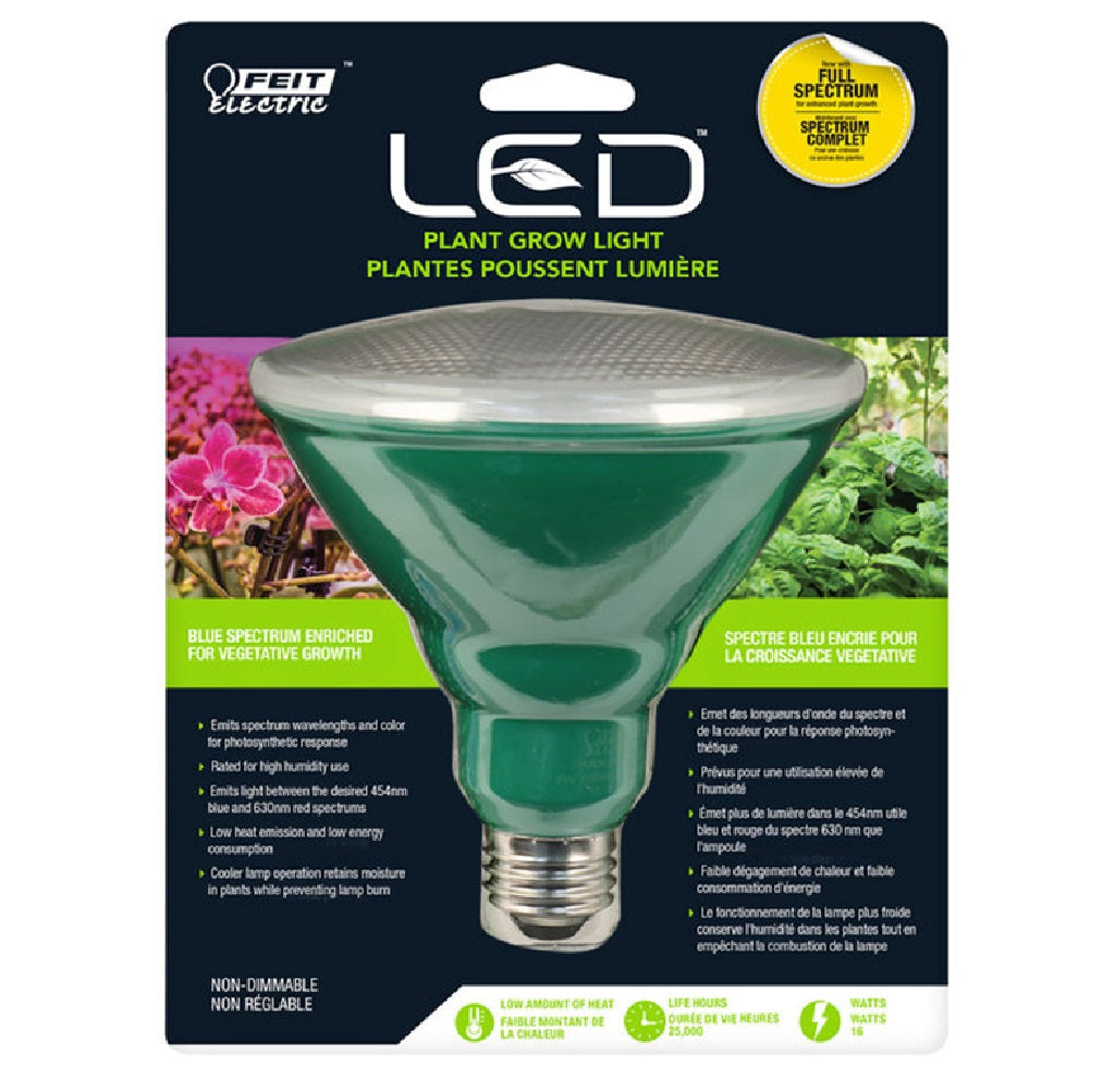 light bulbs for plants to grow Feit Electric PAR38/GROW/LED Plant Grow Light, Blue, 16 W – Toolbox Supply