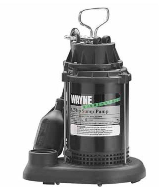 Wayne SPT 33 Submersible Sump Water Pump, 1/3Hp