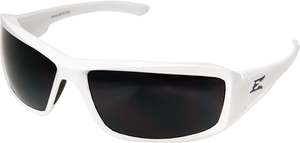 Edge Eyewear TXB246 Brazeau Safety Glasses, White Frame/Polarized Smoke Lens