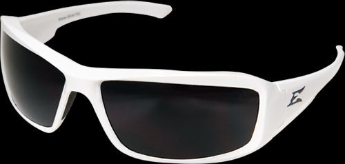 Edge Eyewear TXB246 Brazeau Safety Glasses, White Frame/Polarized Smoke Lens