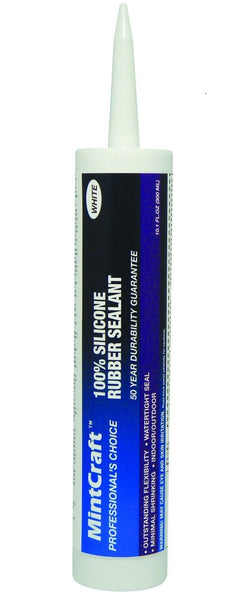 ProSource 7850800 Silicone Rubber Sealant, 10.1 Oz