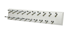 Easy Track RA1200 Sliding Tie Rack, White