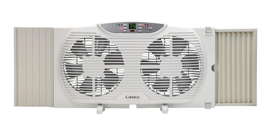 Lasko W09550 Twin Electric Reverse Window Fan