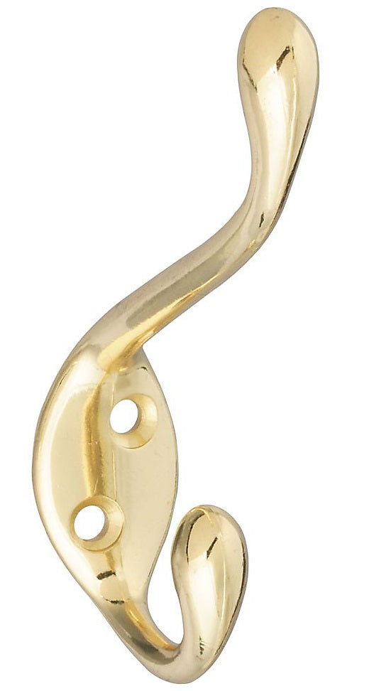 National Hardware N327-189 MPB167 Heavy Duty Garment Hook, Brass