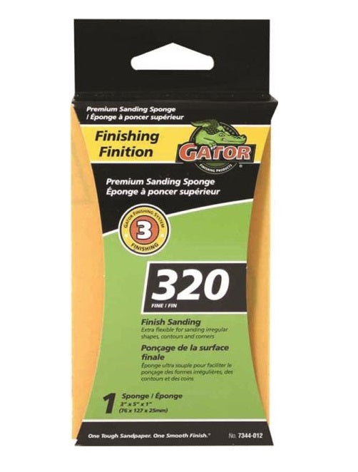 Gator 7344-012 Sanding Sponge, Jumbo, 320 Grit