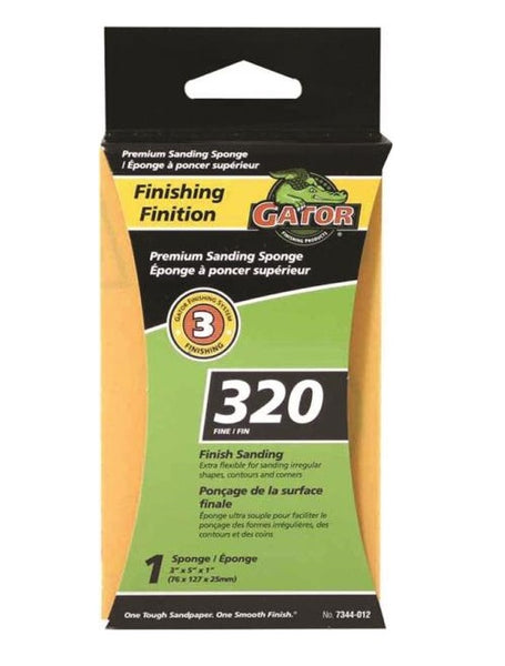 Gator 7344-012 Sanding Sponge, Jumbo, 320 Grit