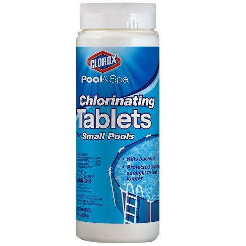 Clorox 60015CLX Pool & Spa Small Pool Chlorinating Floater Tablets, 1.5 Lbs
