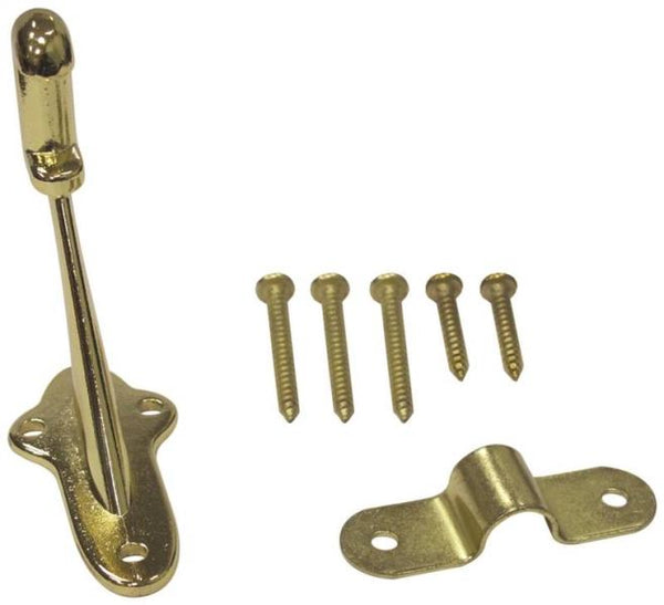 Prosource CL-623C-PB-PS Handrail Brackets, Polished Brass