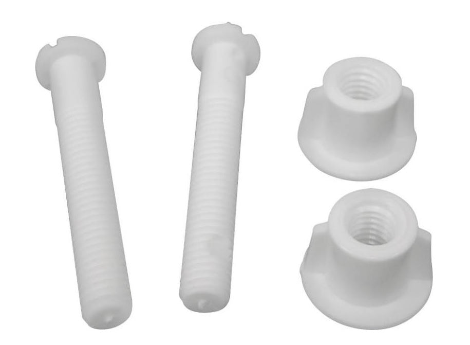 Worldwide Sourcing PMB-215-3L Adjustable Toilet Bolt Set, White