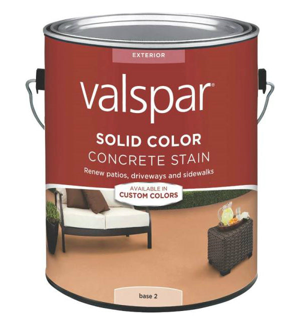 Valspar 1082322 Solid Color Exterior Concrete Stain, Base 2, Gallon