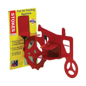 Stokes Select 38055 Tractor Cob Bird Feeder 10.3"x3.6"x7.5", Red