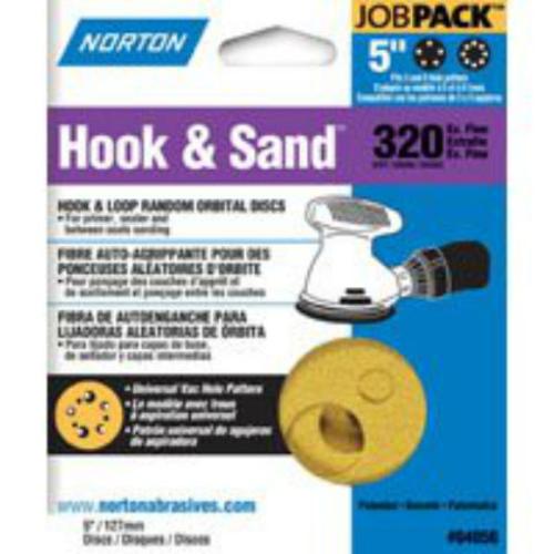 Norton 07660704154 320-Grit Sanding Disc, 5"
