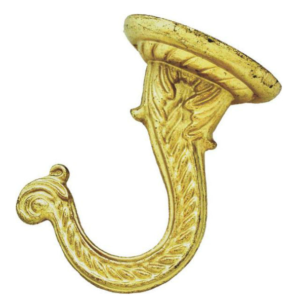 Landscapers Select GB0083L Ceiling Hook, Brass, 2-3/16 in