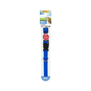 Westminster Pet 7N31041 Ruffin' It Adjustable Dog Collar, Nylon, Blue, 10 - 16"