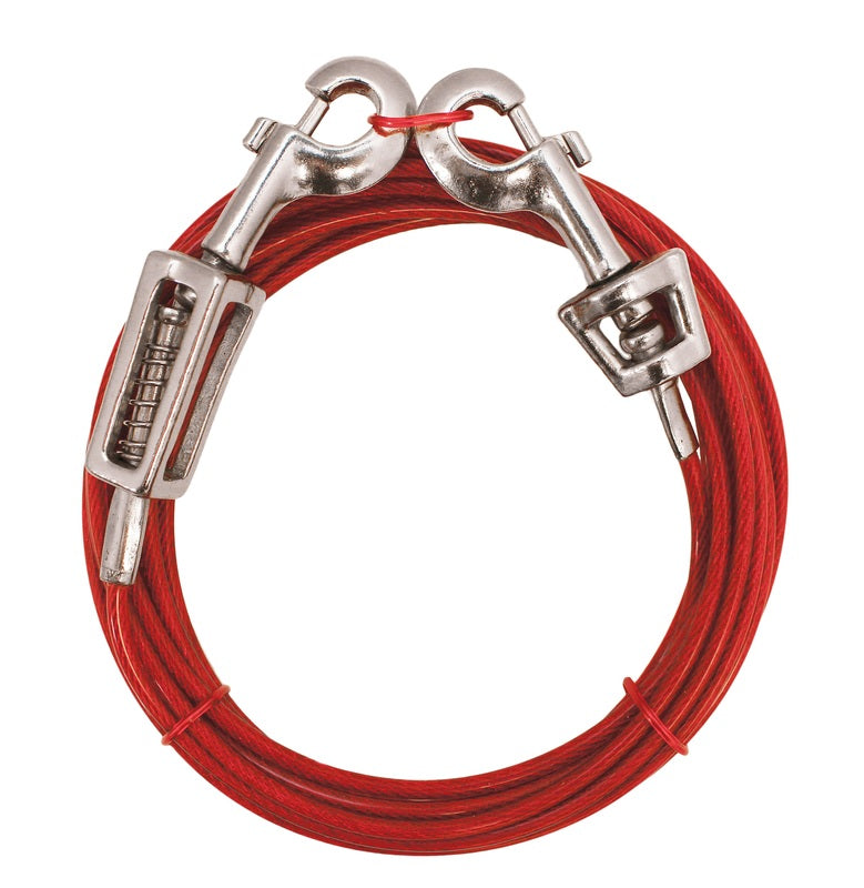 PDQ Q3515-SPG-99 Dog Tie Out With Spring, 15'