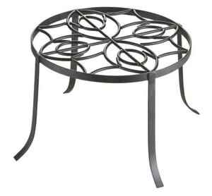 Landscapers Select W52873-3L Iron Plant Stand, 12", Black