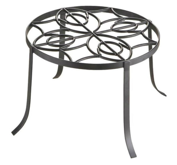 Landscapers Select W52873-3L Iron Plant Stand, 12", Black