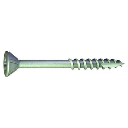 Grabber GTXT114FP NanoGard Coated Wood Screws, 6 x 1-1/4", Flat Head