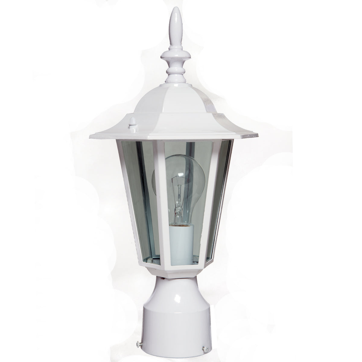 Boston Harbor AL8044-WH Single Light Post Lantern, White