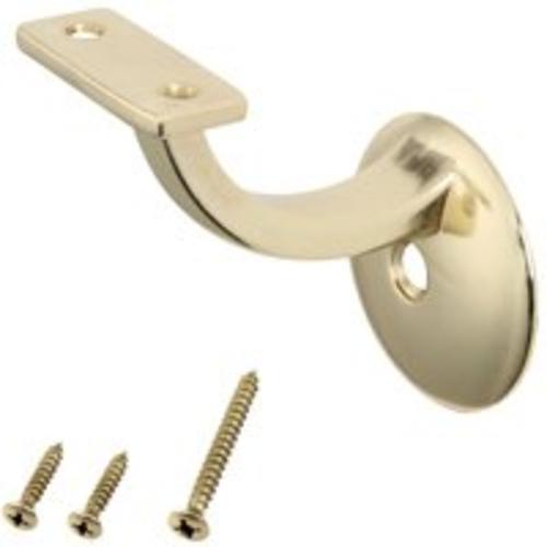 Mintcraft 27284BBX Hand Rail Bracket 3-15/16", Bright Brass