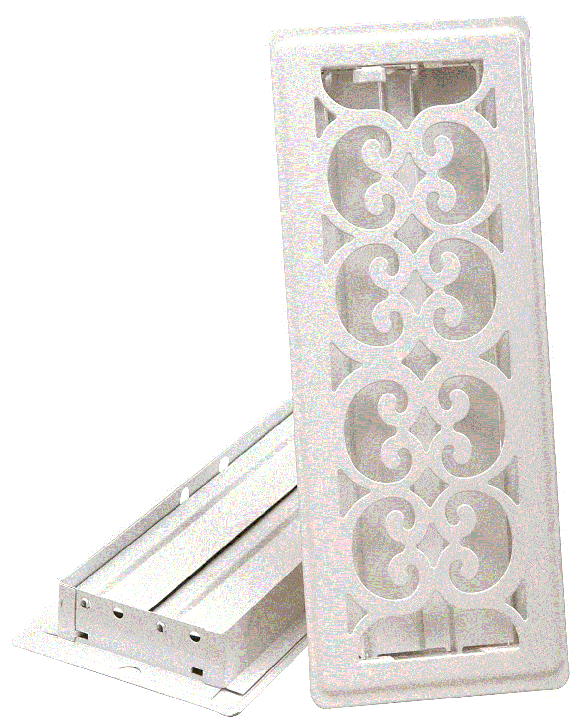 Imperial RG1806 Victorian Design Floor Register, Steel, Powder Coated