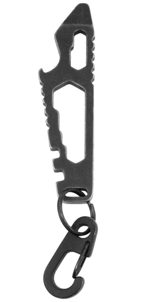 Hy-Ko KC621 2GO Flat Fish Key Chain Tool, Black