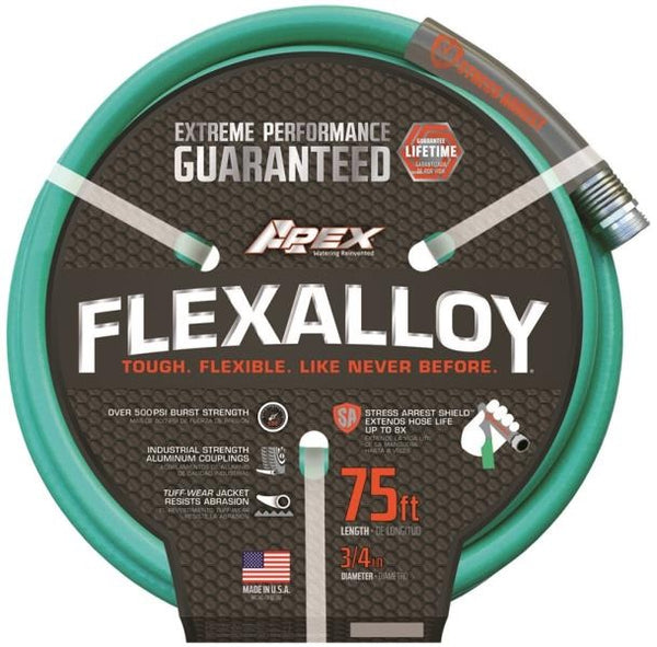 Apex 9550-75 Flexalloy Garden Hose, 3/4" x 75&#039;