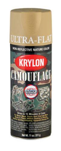 Krylon 4295 Camouflage With Fusion Technology Spray Paint, 11 Oz, Sand